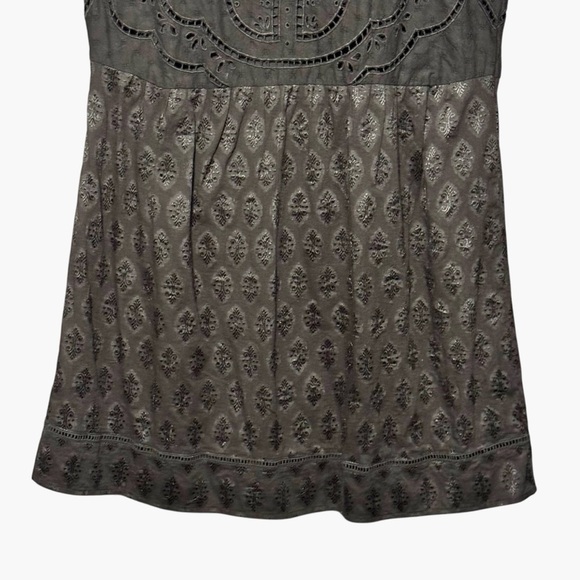 Vanessa Virginia Black Cutout Embroidered Cap Sleeve Dress Slip Dress Included - Picture 5 of 13